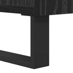 Casa si Gradina - Mobilier - Comode si corpuri - Comode - Bufet Stejar Negru 34,5 x 34 x 90 cm Lemn Ingineresc si Fier - Infinity.ro