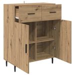 Casa si Gradina - Mobilier - Comode si corpuri - Comode - Bufet Stejar Artizanal 69,5 x 34 x 90 cm Lemn compozit - Infinity.ro