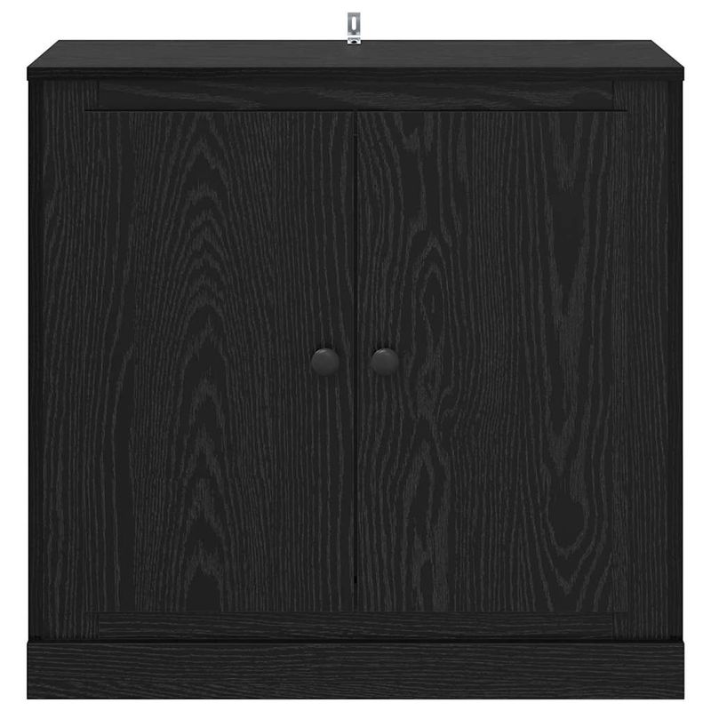 Casa si Gradina - Mobilier - Comode si corpuri - Comode - Bufet Stejar Negru 70 x 35,5 x 67,5 cm Lemn compozit - Infinity.ro