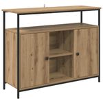 Casa si Gradina - Mobilier - Comode si corpuri - Comode - Bufet Stejar Artizanal 100 x 35 x 80 cm Lemn compozit - Infinity.ro