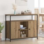 Casa si Gradina - Mobilier - Comode si corpuri - Comode - Bufet Stejar Artizanal 100 x 35 x 80 cm Lemn compozit - Infinity.ro