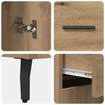 Casa si Gradina - Mobilier - Comode si corpuri - Comode - Bufet Stejar Artizanal 69,5 x 34 x 90 cm Lemn compozit - Infinity.ro