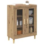 Casa si Gradina - Mobilier - Comode si corpuri - Comode - Bufet Stejar Artizanal 69,5 x 34 x 90 cm Lemn compozit - Infinity.ro