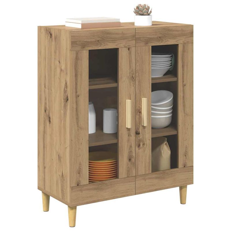 Casa si Gradina - Mobilier - Comode si corpuri - Comode - Bufet Stejar Artizanal 69,5 x 34 x 90 cm Lemn compozit - Infinity.ro