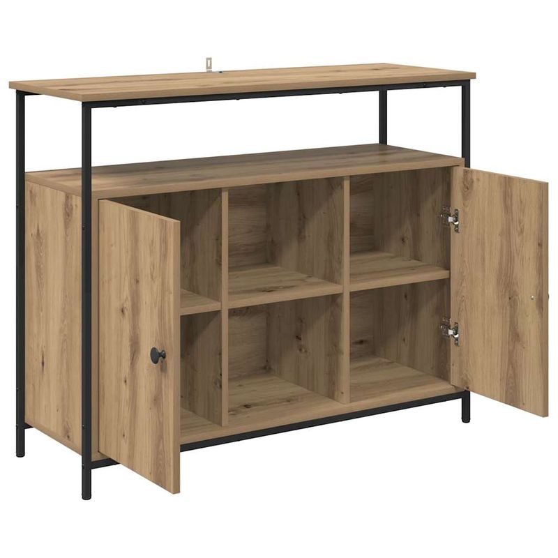 Casa si Gradina - Mobilier - Comode si corpuri - Comode - Bufet Stejar Artizanal 100 x 35 x 80 cm Lemn compozit - Infinity.ro