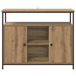 Casa si Gradina - Mobilier - Comode si corpuri - Comode - Bufet Stejar Artizanal 100 x 35 x 80 cm Lemn compozit - Infinity.ro