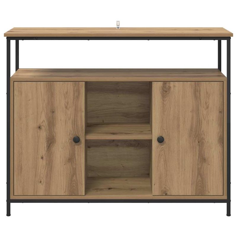 Casa si Gradina - Mobilier - Comode si corpuri - Comode - Bufet Stejar Artizanal 100 x 35 x 80 cm Lemn compozit - Infinity.ro