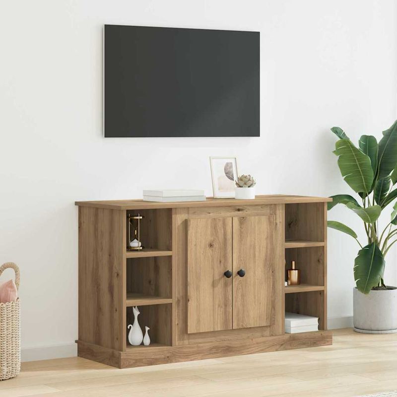 Casa si Gradina - Mobilier - Comode si corpuri - Comode - Bufet Stejar Artizanal 100 x 35,5 x 60 cm Lemn compozit - Infinity.ro