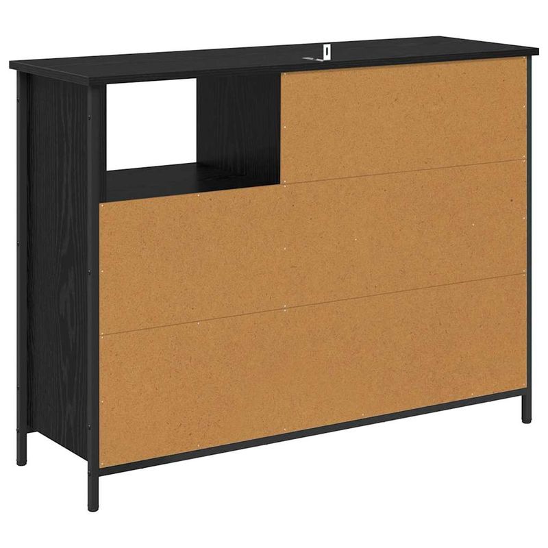 Casa si Gradina - Mobilier - Comode si corpuri - Comode - Bufet Stejar Negru 100 x 33 x 75 cm Lemn compozit - Infinity.ro