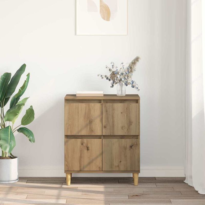 Casa si Gradina - Mobilier - Comode si corpuri - Comode - Bufet Stejar Artizanal 60 x 35 x 70 cm Lemn compozit - Infinity.ro