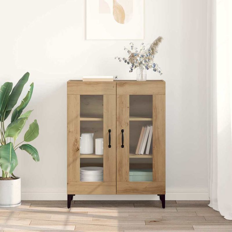Casa si Gradina - Mobilier - Comode si corpuri - Comode - Bufet Stejar Artizanal 69,5 x 34 x 90 cm - Infinity.ro