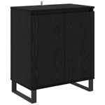 Casa si Gradina - Mobilier - Comode si corpuri - Comode - Bufet Stejar Negru 60 x 35 x 70 cm Lemn compozit - Infinity.ro