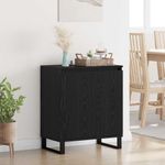 Casa si Gradina - Mobilier - Comode si corpuri - Comode - Bufet Stejar Negru 60 x 35 x 70 cm Lemn compozit - Infinity.ro
