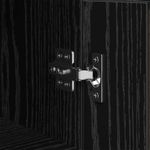 Casa si Gradina - Mobilier - Comode si corpuri - Comode - Bufet Stejar Negru 34,5 x 34 x 90 cm Lemn Ingineresc si Fier - Infinity.ro