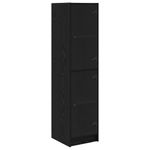 Casa si Gradina - Mobilier - Comode si corpuri - Comode - Bufet Stejar Negru 35 x 37 x 142 cm Lemn compozit - Infinity.ro