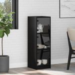 Casa si Gradina - Mobilier - Comode si corpuri - Comode - Bufet Stejar Negru 35 x 37 x 109 cm Lemn compozit - Infinity.ro