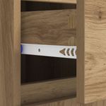 Casa si Gradina - Mobilier - Comode si corpuri - Comode - Bufet Stejar Artizanal 60 x 35 x 70 cm Lemn Ingineresc si Fier - Infinity.ro