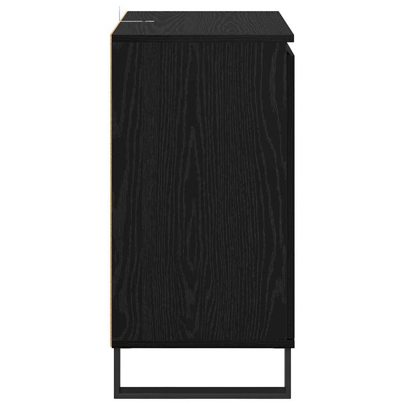 Casa si Gradina - Mobilier - Comode si corpuri - Comode - Bufet Stejar Negru 60 x 35 x 70 cm Lemn compozit - Infinity.ro