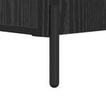 Casa si Gradina - Mobilier - Comode si corpuri - Comode - Bufet Stejar Negru 69,5 x 34 x 90 cm Lemn Ingineresc si Fier - Infinity.ro
