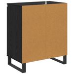 Casa si Gradina - Mobilier - Comode si corpuri - Comode - Bufet Stejar Negru 60 x 35 x 70 cm Lemn compozit - Infinity.ro