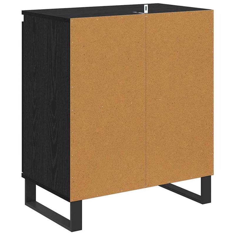 Casa si Gradina - Mobilier - Comode si corpuri - Comode - Bufet Stejar Negru 60 x 35 x 70 cm Lemn compozit - Infinity.ro
