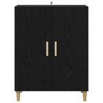Casa si Gradina - Mobilier - Comode si corpuri - Comode - Bufet Stejar Negru 70 x 34 x 90 cm Lemn compozit - Infinity.ro