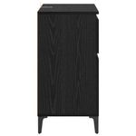 Casa si Gradina - Mobilier - Comode si corpuri - Comode - Bufet Stejar Negru 60 x 35 x 70 cm Lemn Ingineresc si Fier - Infinity.ro