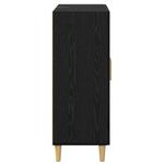 Casa si Gradina - Mobilier - Comode si corpuri - Comode - Bufet Stejar Negru 69,5 x 34 x 90 cm Lemn compozit - Infinity.ro