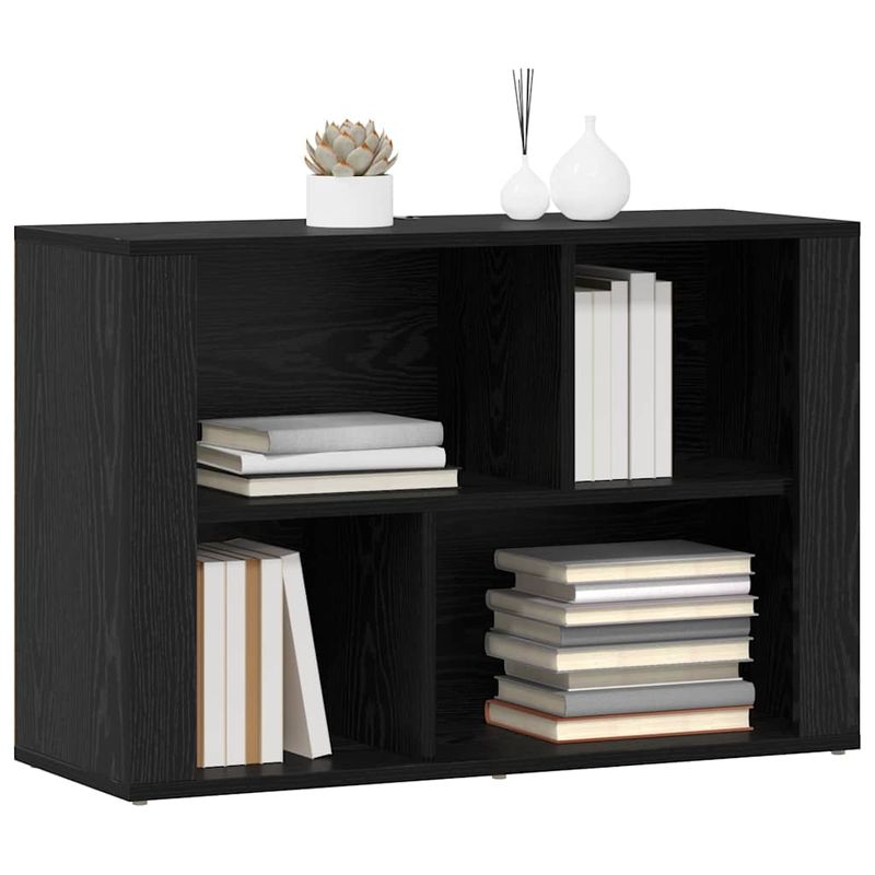 Casa si Gradina - Mobilier - Comode si corpuri - Comode - Bufet Stejar Negru 80 x 30 x 53 cm Lemn compozit - Infinity.ro