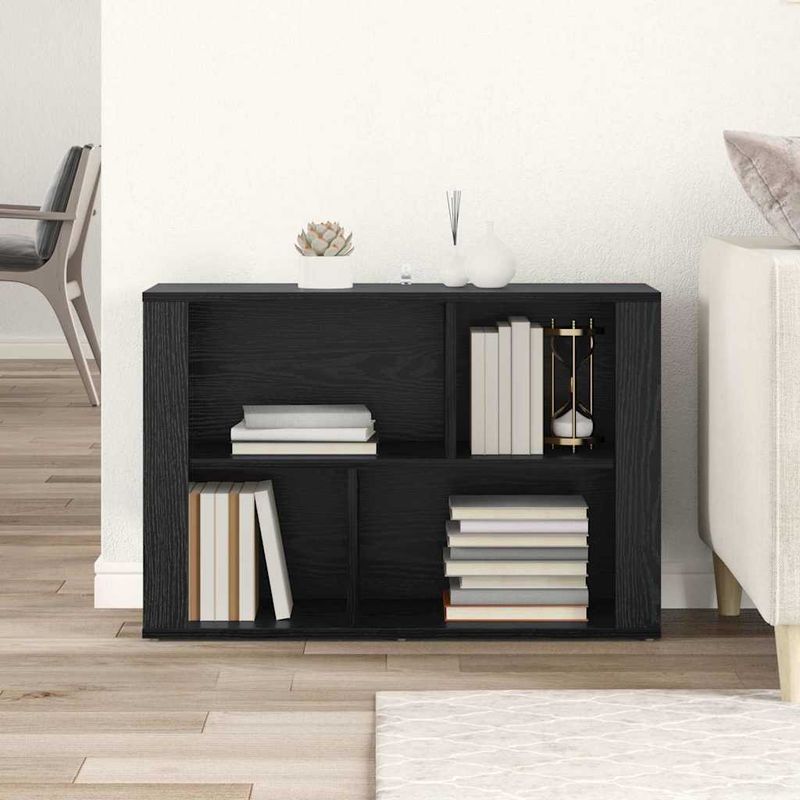 Casa si Gradina - Mobilier - Comode si corpuri - Comode - Bufet Stejar Negru 80 x 30 x 53 cm Lemn compozit - Infinity.ro