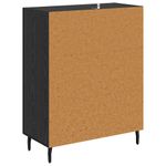 Casa si Gradina - Mobilier - Comode si corpuri - Comode - Bufet Stejar Negru 69,5 x 34 x 90 cm Lemn Ingineresc si Fier - Infinity.ro
