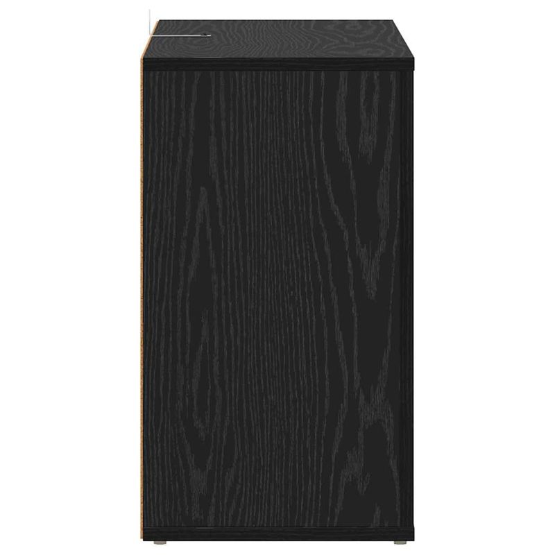 Casa si Gradina - Mobilier - Comode si corpuri - Comode - Bufet Stejar Negru 80 x 30 x 53 cm Lemn compozit - Infinity.ro