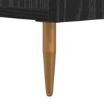 Casa si Gradina - Mobilier - Comode si corpuri - Comode - Bufet Stejar Negru 69,5 x 34 x 90 cm Lemn Ingineresc si Fier - Infinity.ro