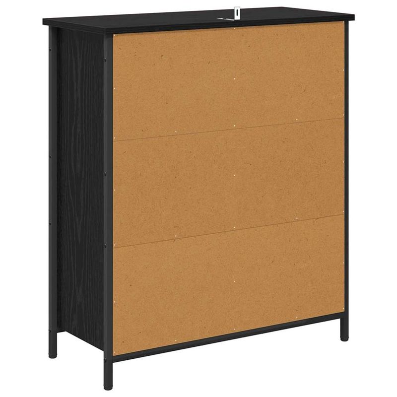 Casa si Gradina - Mobilier - Comode si corpuri - Comode - Bufet Stejar Negru 70 x 30 x 80 cm Lemn compozit - Infinity.ro