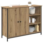 Casa si Gradina - Mobilier - Comode si corpuri - Comode - Bufet Stejar Artizanal 100 x 33 x 75 cm Lemn compozit - Infinity.ro