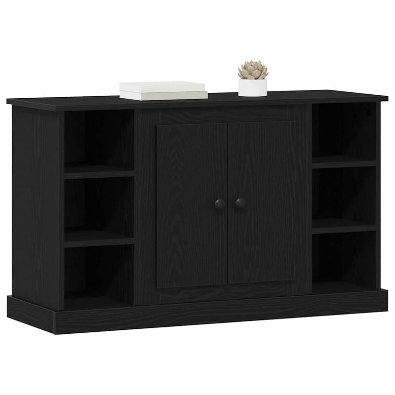Casa si Gradina - Mobilier - Comode si corpuri - Comode - Bufet Stejar Negru 100 x 35,5 x 60 cm Lemn compozit - Infinity.ro