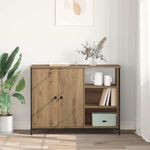 Casa si Gradina - Mobilier - Comode si corpuri - Comode - Bufet Stejar Artizanal 100 x 33 x 75 cm Lemn compozit - Infinity.ro