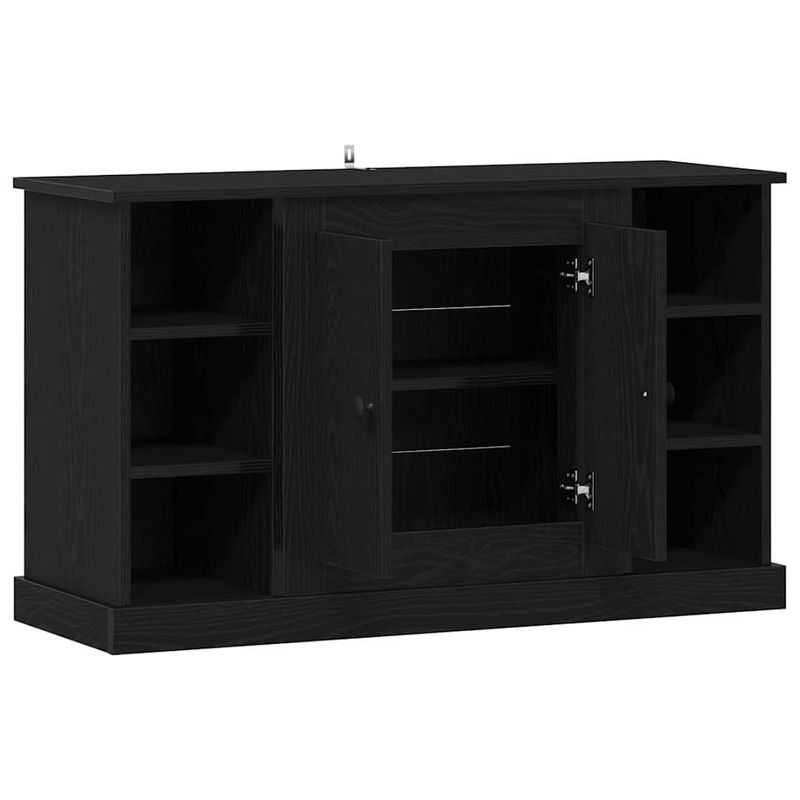 Casa si Gradina - Mobilier - Comode si corpuri - Comode - Bufet Stejar Negru 100 x 35,5 x 60 cm Lemn compozit - Infinity.ro