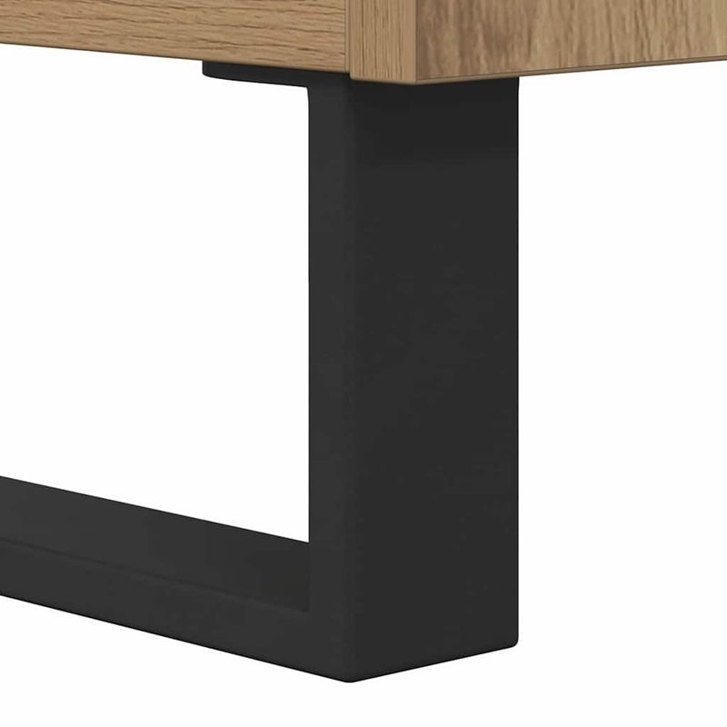 Casa si Gradina - Mobilier - Comode si corpuri - Comode - Bufet Stejar Artizanal 60 x 35 x 70 cm Lemn Ingineresc si Fier - Infinity.ro