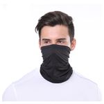Auto si Moto - Moto - Accesorii moto si consumabile - Bandana multifunctionala unisex, FIXATO, Protectie UV, Material elastic, respirabil, Marime universala, Negru - Infinity.ro
