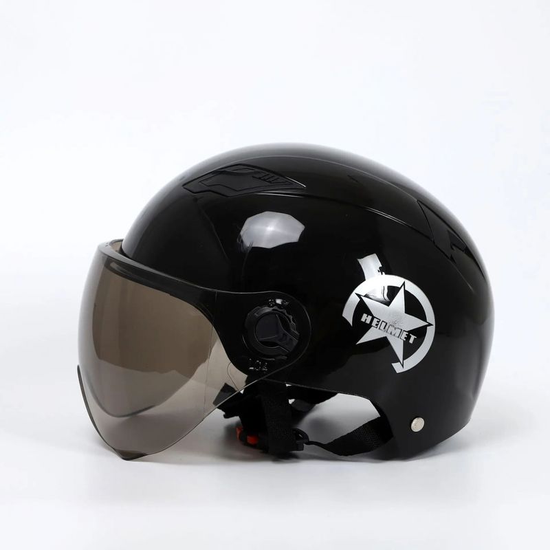 Auto si Moto - Moto - Echipamente protectie moto - Casti moto - Casca protectie bicicleta/trotineta electrica, Unisex, cu viziera detasabila, usoara, marime universala 55-62 cm, Neagra - Infinity.ro