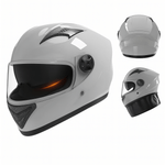 Auto si Moto - Moto - Echipamente protectie moto - Casti moto - Casca Moto/Scuter FIXATO Ultra,Viziera Dubla, Ventilatie buna si permeabilitate la aer, Esarfa de iarna detasabila, Gri - Infinity.ro