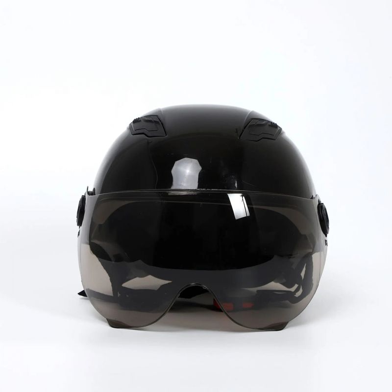 Auto si Moto - Moto - Echipamente protectie moto - Casti moto - Casca protectie bicicleta/trotineta electrica, Unisex, cu viziera detasabila, usoara, marime universala 55-62 cm, Neagra - Infinity.ro