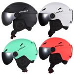 Sport si Outdoor - Echipament Sportiv - Accesorii echipament sportiv - Casti de protectie - Casca Ski/Snowboard, Cu Viziera dubla anti-ceata si anti-UV, Dimensiune reglabila, Circumferinta 58-62, Portocaliu - Infinity.ro