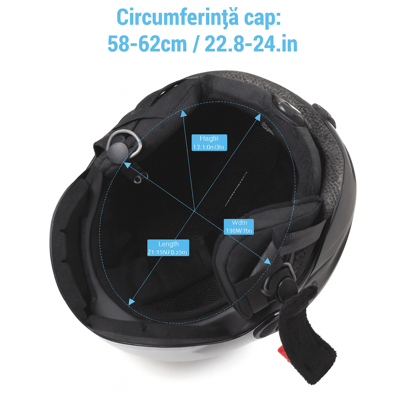 Auto si Moto - Moto - Echipamente protectie moto - Casti moto - Casca Ski/Snowboard, Cu Viziera dubla anti-ceata si anti-UV, FIXATO, Dimensiune reglabila, Circumferinta 58-62, Verde - Infinity.ro