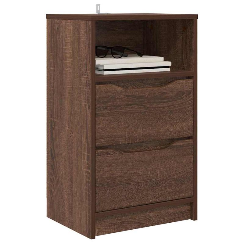 Casa si Gradina - Mobilier - Comode si corpuri - Noptiere - Noptiere cu sertar 2 pcs Stejar inchis 40 x 30 x 467 cm - Infinity.ro