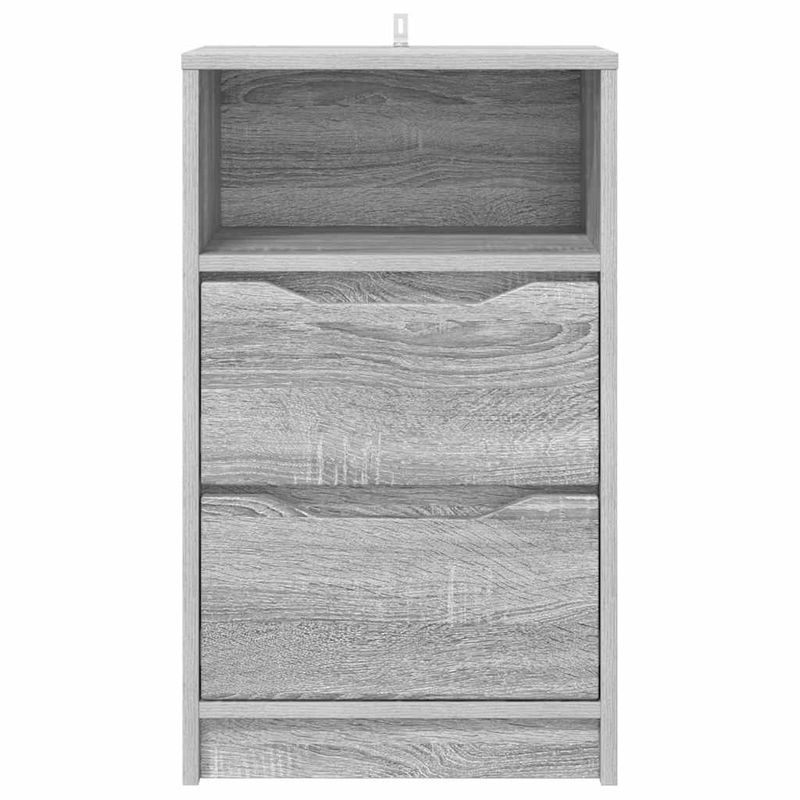 Casa si Gradina - Mobilier - Comode si corpuri - Noptiere - Noptiere cu sertar 2 pcs Gri Sonoma 40 x 30 x 467 cm - Infinity.ro