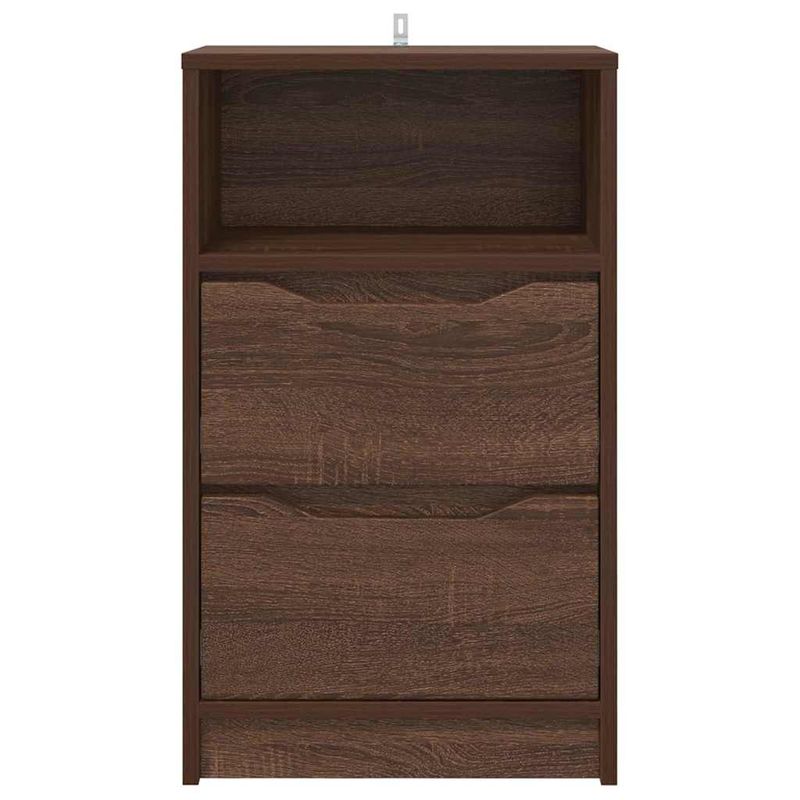 Casa si Gradina - Mobilier - Comode si corpuri - Noptiere - Noptiere cu sertar 2 pcs Stejar inchis 40 x 30 x 467 cm - Infinity.ro