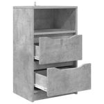 Casa si Gradina - Mobilier - Comode si corpuri - Noptiere - Noptiere cu sertar 2 pcs Gri din beton 40 x 30 x 467 cm - Infinity.ro