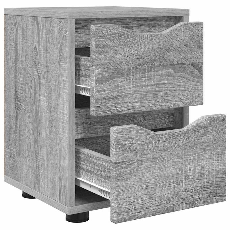 Casa si Gradina - Mobilier - Comode si corpuri - Noptiere - Noptiere cu sertar 2 pcs Gri Sonoma 30,5 x 30 x 43 cm - Infinity.ro